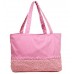 Straw Beach/ Shopping Tote Bags - Pink - BG-ST169PK